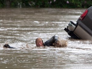 in High River, Alta. on June 20, 2013 after the Highwood River overflowed its banks. THE CANADIAN PRESS/Jordan Verlage
